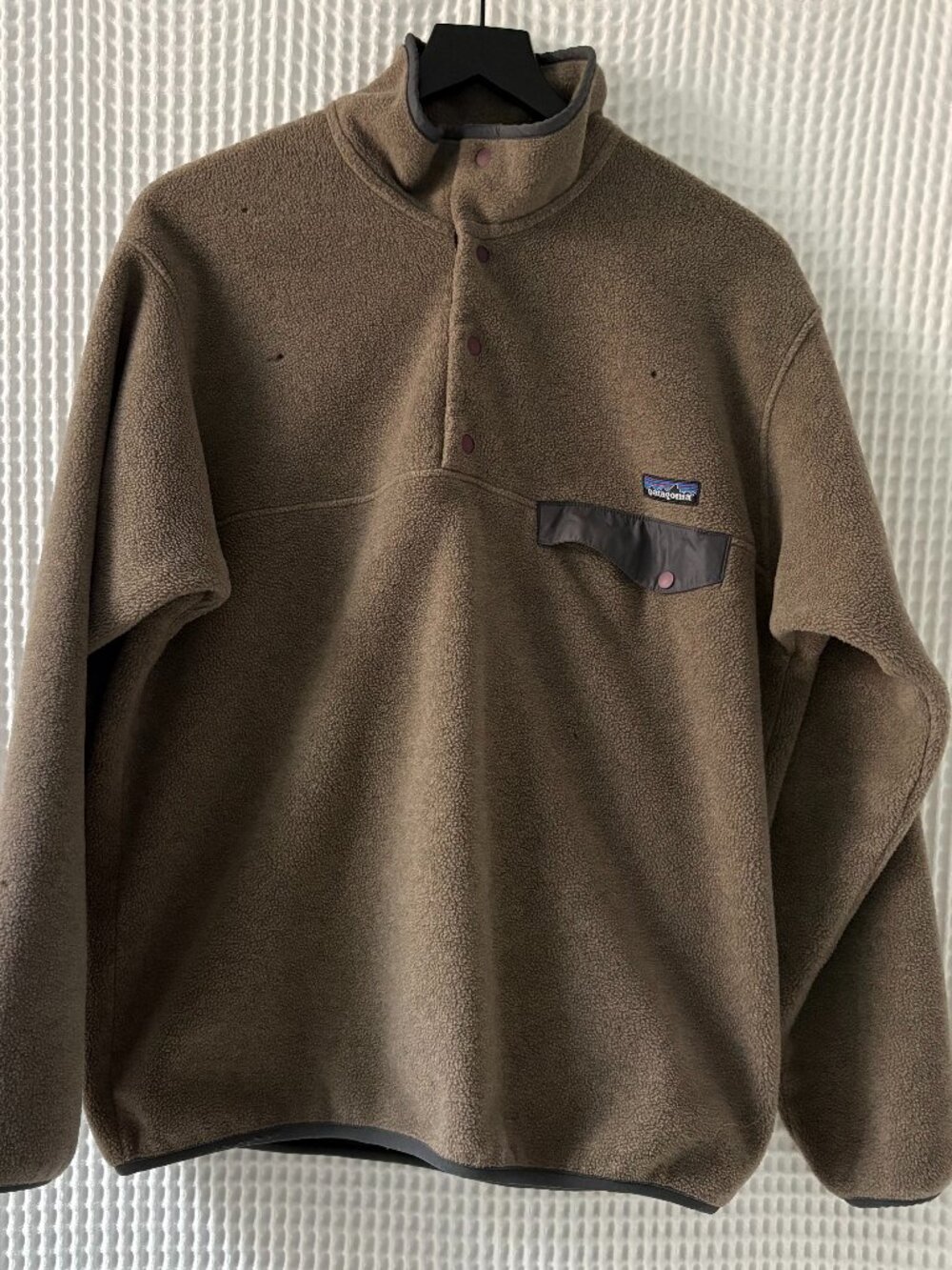Vintage 90s Patagonia Synchilla Snap-T brown pullover men's fleece size medium